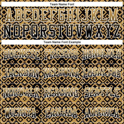 Custom Stitched Old Gold Black-White 3D Pattern Design Geometric Gradient Square Shapes Sports Pullover Sweatshirt Hoodie