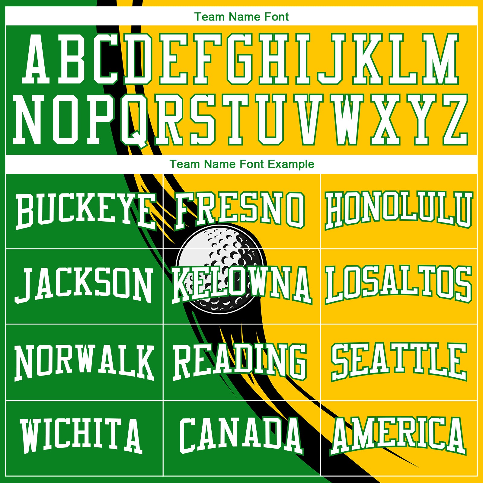 Custom Stitched Yellow White-Grass Green 3D Golf Ball Sports Pullover Sweatshirt Hoodie