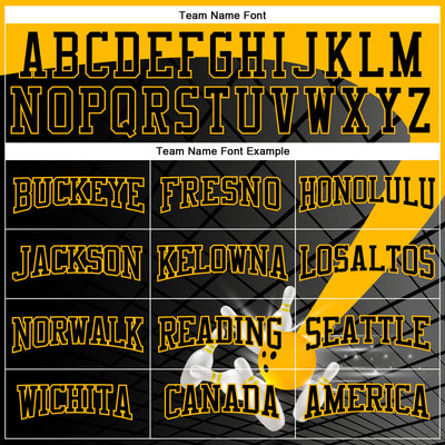 Custom Black Gold 3D Bowling Sports Pullover Sweatshirt Hoodie