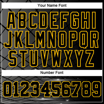 Custom Black Gold 3D Bowling Sports Pullover Sweatshirt Hoodie