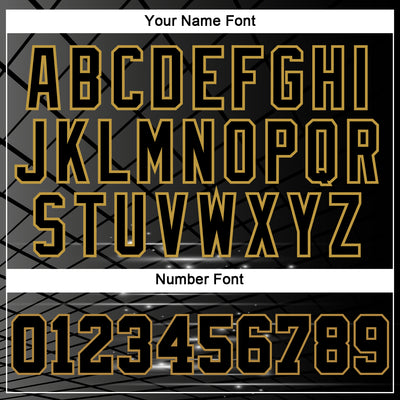 Custom Black Old Gold 3D Bowling Sports Pullover Sweatshirt Hoodie