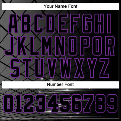 Custom Black Purple 3D Bowling Sports Pullover Sweatshirt Hoodie