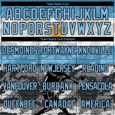 Custom Camo Light Blue-Black 3D Argentina Argentinian Flag Sports Pullover Sweatshirt Salute To Service Hoodie