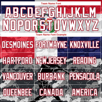 Custom Camo White-Red 3D Dominican Republic Flag Sports Pullover Sweatshirt Salute To Service Hoodie