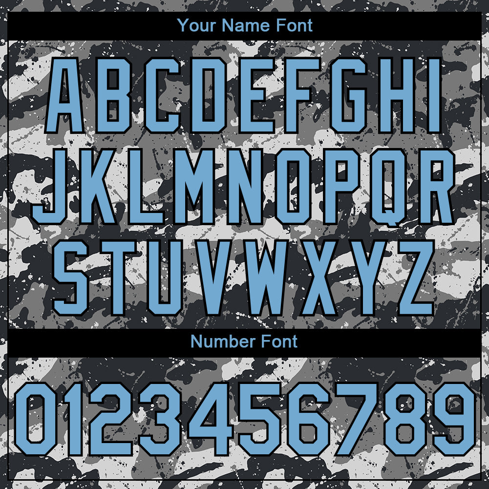 Custom Camo Light Blue-Black 3D Guatemala Guatemalan Flag Sports Pullover Sweatshirt Salute To Service Hoodie