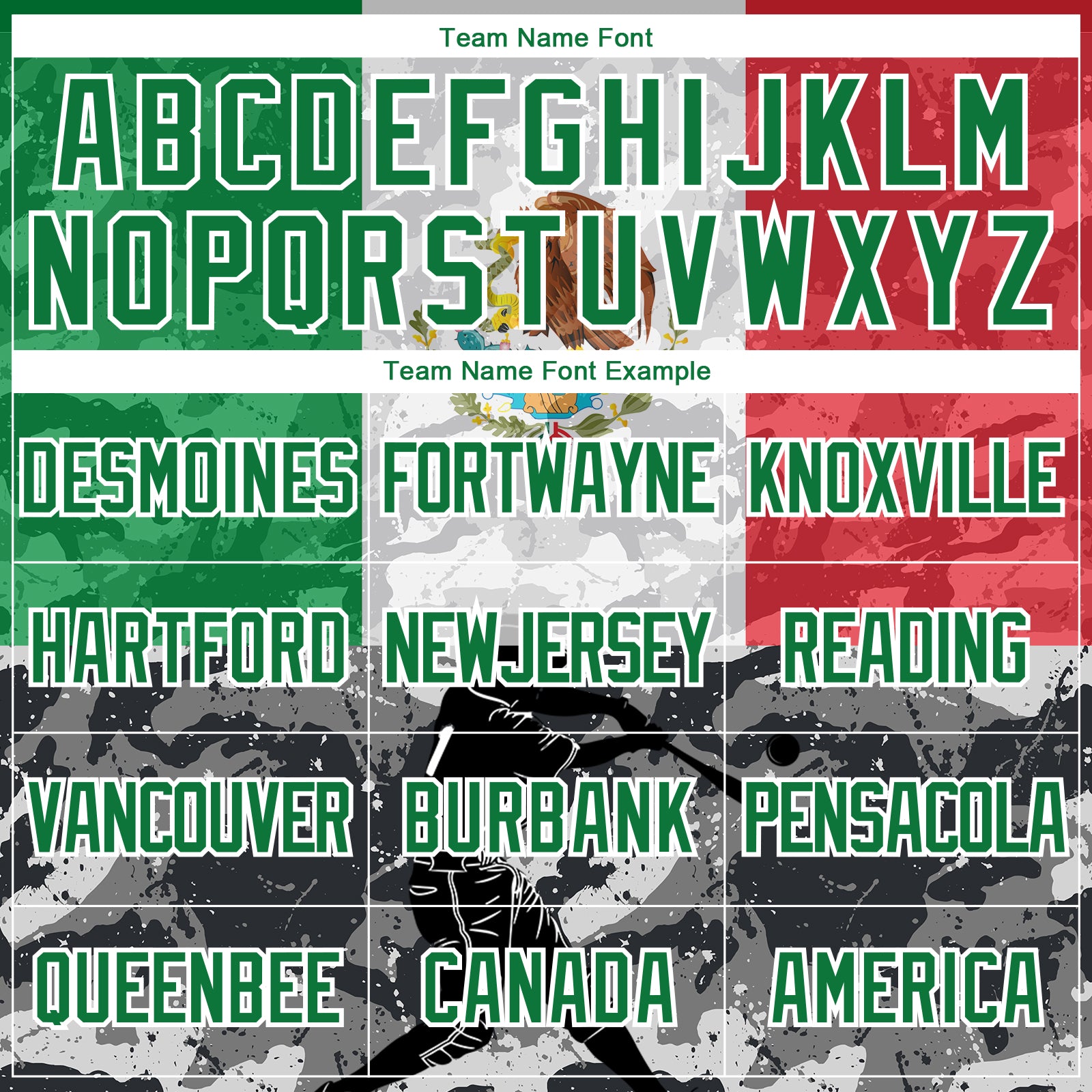 Custom Camo Kelly Green-White 3D Mexico Mexican Flag Sports Pullover Sweatshirt Salute To Service Hoodie