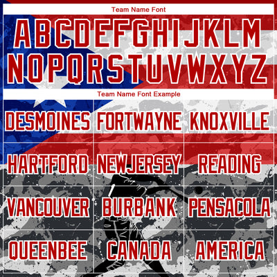 Custom Camo Red-White 3D Puerto Rico Puerto Rican Flag Sports Pullover Sweatshirt Salute To Service Hoodie