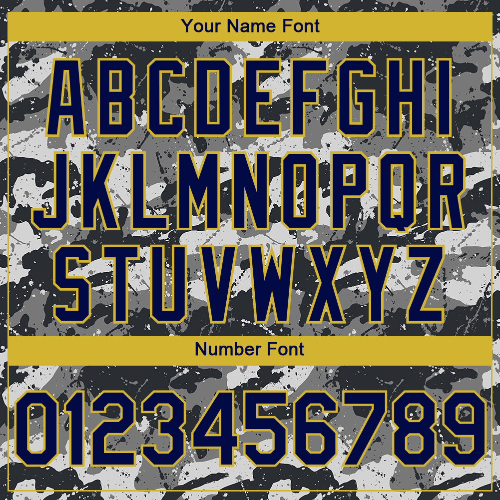 Custom Camo Navy-Yellow 3D Uruguay Uruguayan Flag Sports Pullover Sweatshirt Salute To Service Hoodie