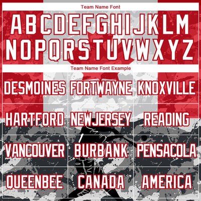 Custom Camo White-Fire Red 3D Canada Canadian Flag Sports Pullover Sweatshirt Salute To Service Hoodie