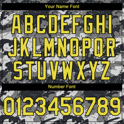 Custom Camo Light Yellow-Black 3D Guyana Flag Sports Pullover Sweatshirt Salute To Service Hoodie