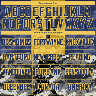 Custom Camo Yellow-Navy 3D Barbados Barbadian Flag Sports Pullover Sweatshirt Salute To Service Hoodie