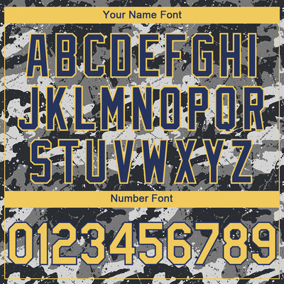 Custom Camo Yellow-Navy 3D Barbados Barbadian Flag Sports Pullover Sweatshirt Salute To Service Hoodie