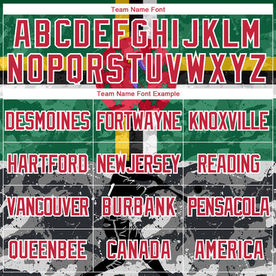 Custom Camo Red-White 3D Dominica Dominican Flag Sports Pullover Sweatshirt Salute To Service Hoodie