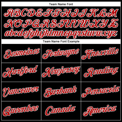 Custom Stitched Black Red-White Funny Christmas 3D Sports Pullover Sweatshirt Hoodie