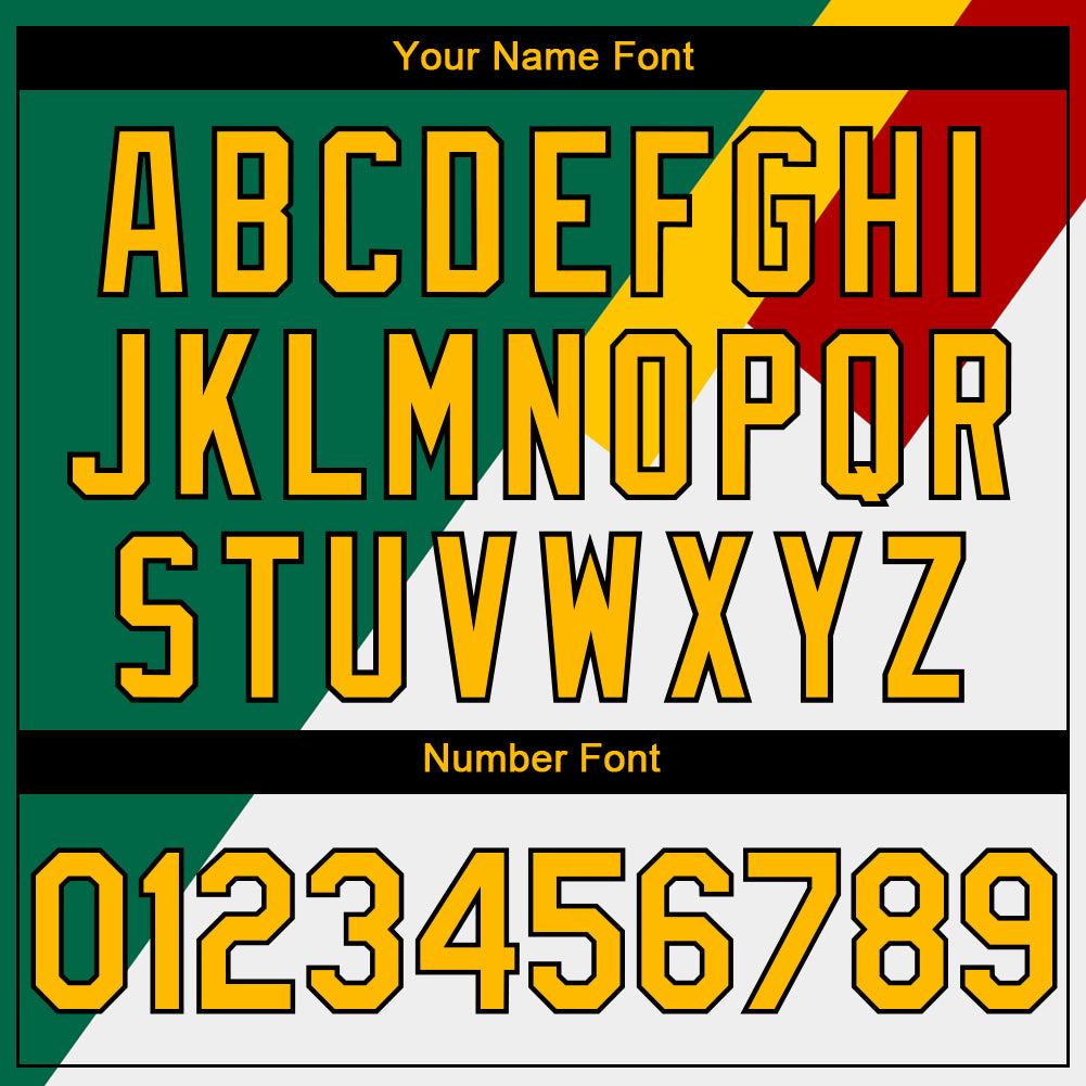 Custom Kelly Green Gold Red-Black 3D Guyana Guyana Flag Sports Pullover Sweatshirt Hoodie