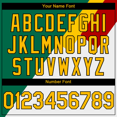 Custom Kelly Green Gold Red-Black 3D Guyana Guyana Flag Sports Pullover Sweatshirt Hoodie