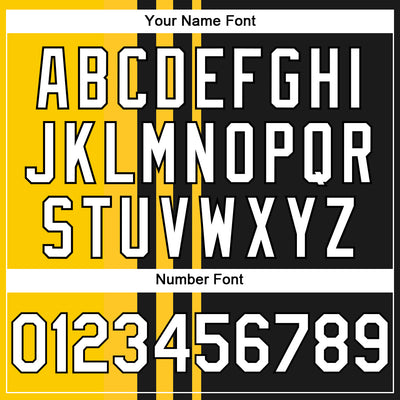 Custom Gold White-Black 3D Barbados Barbadian Flag Sports Pullover Sweatshirt Hoodie