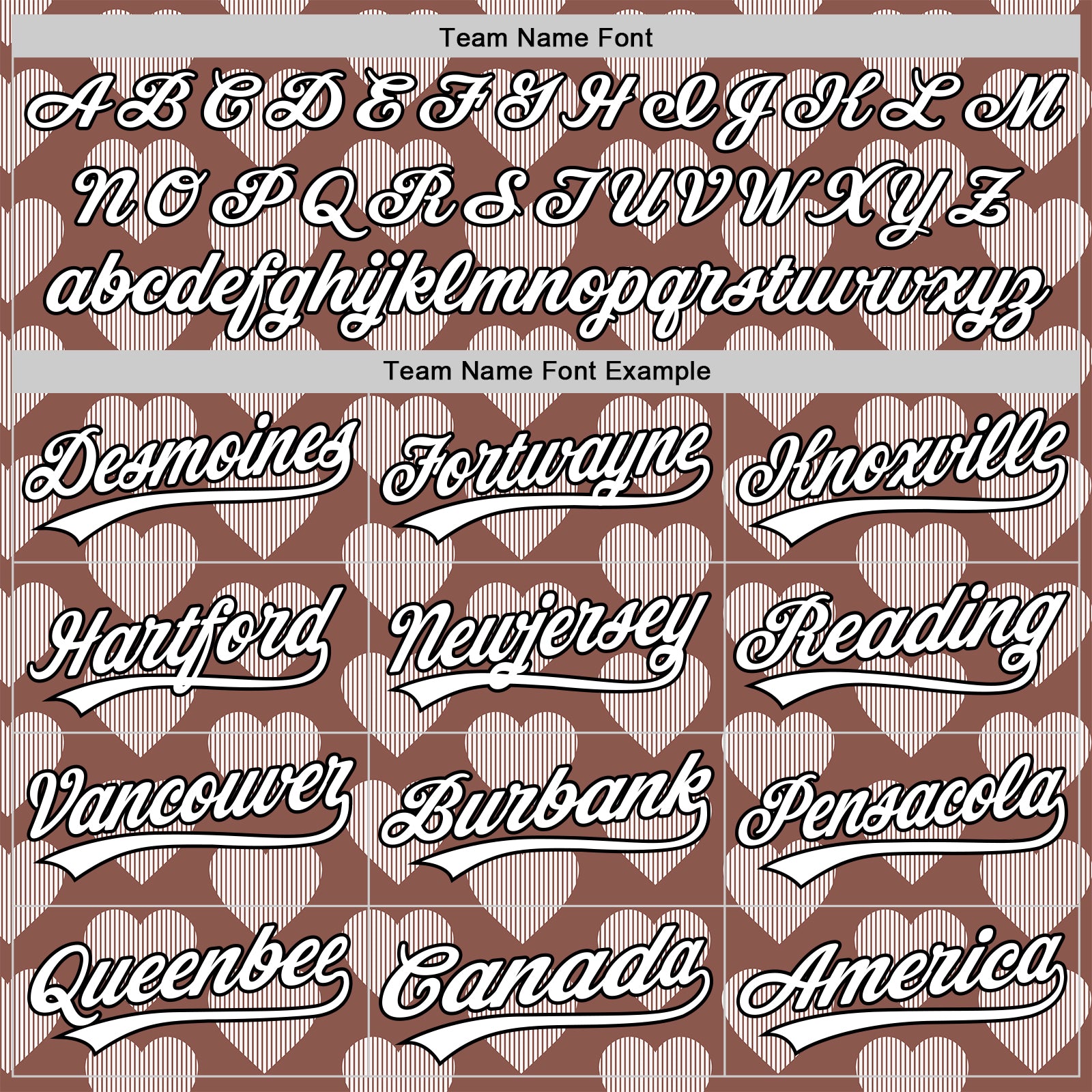 Custom Brown White-Black 3D Love Heart Valentine's Day Authentic Baseball Jersey