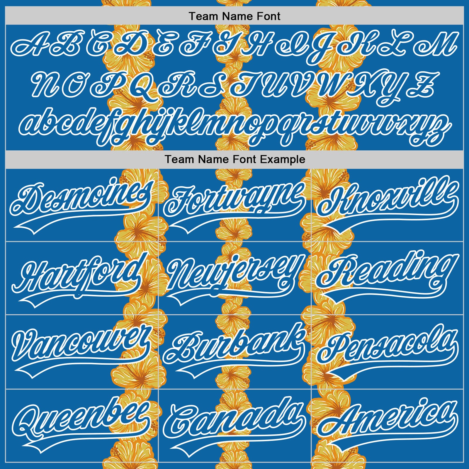 Custom Blue White 3D Tropical Hawaii Flower Authentic Baseball Jersey