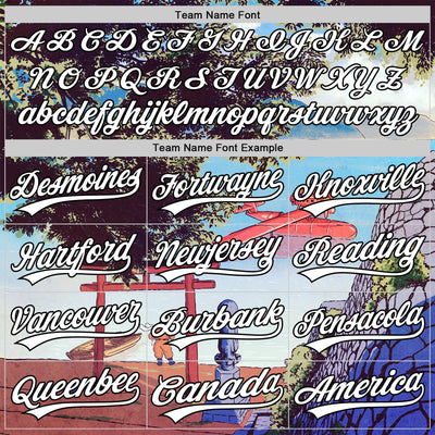 Custom Sky Blue White-Black 3D Syntetyc The Red Plane Authentic Baseball Jersey