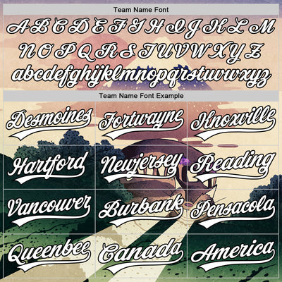 Custom City Cream White-Black 3D Syntetyc Catbus Fuji Authentic Baseball Jersey