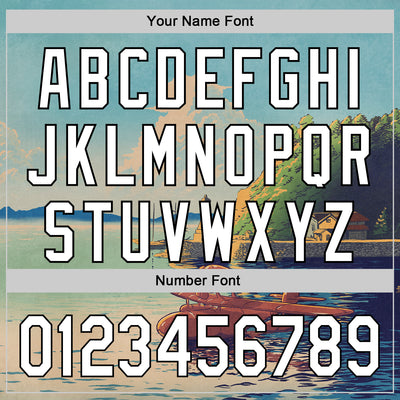 Custom Shadow Blue White-Black 3D Syntetyc Sunset Plane Authentic Baseball Jersey