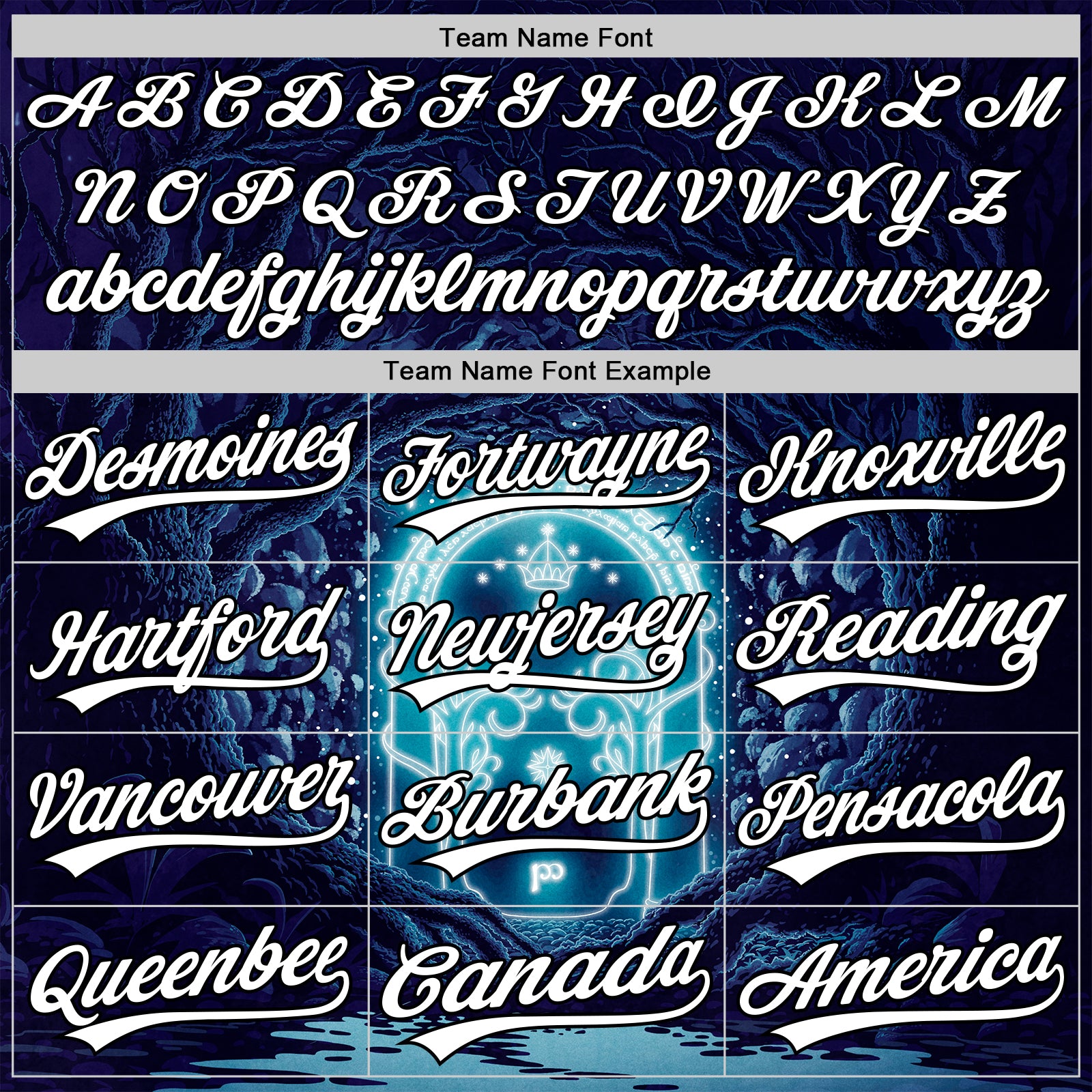 Custom Navy White-Black 3D Syntetyc Khazad Dum Authentic Baseball Jersey