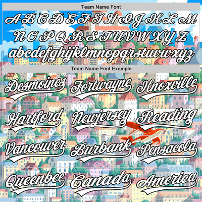 Custom Electric Blue White-Black 3D Syntetyc Red Bird And City Authentic Baseball Jersey