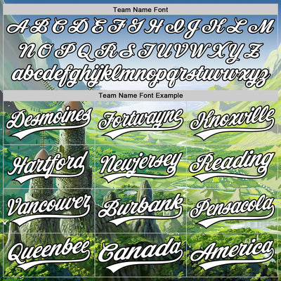 Custom Shadow Blue White-Black 3D Syntetyc Valley Of The Wind Authentic Baseball Jersey