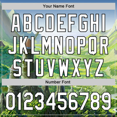 Custom Shadow Blue White-Black 3D Syntetyc Valley Of The Wind Authentic Baseball Jersey