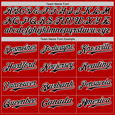 Custom Red Black-White 3D Revzzz Screw-D Authentic Baseball Jersey