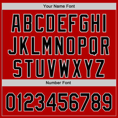 Custom Red Black-White 3D Revzzz Screw-D Authentic Baseball Jersey