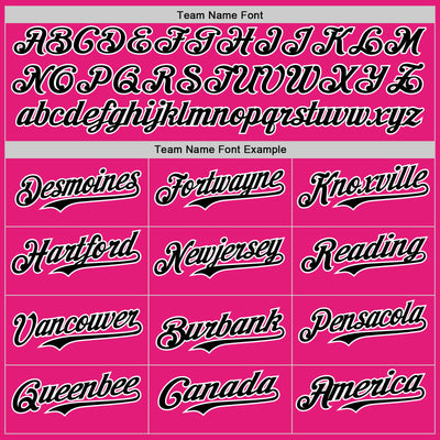 Custom Hot Pink Black-White 3D Revzzz Good Sandwitch Authentic Baseball Jersey