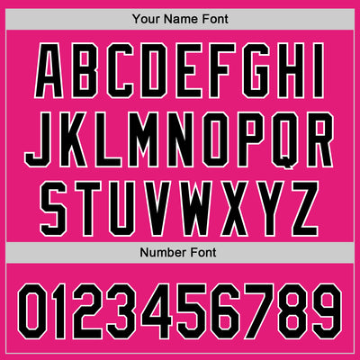 Custom Hot Pink Black-White 3D Revzzz Good Sandwitch Authentic Baseball Jersey