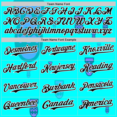 Custom Ice Blue Black-White 3D Revzzz Price Tag Authentic Baseball Jersey