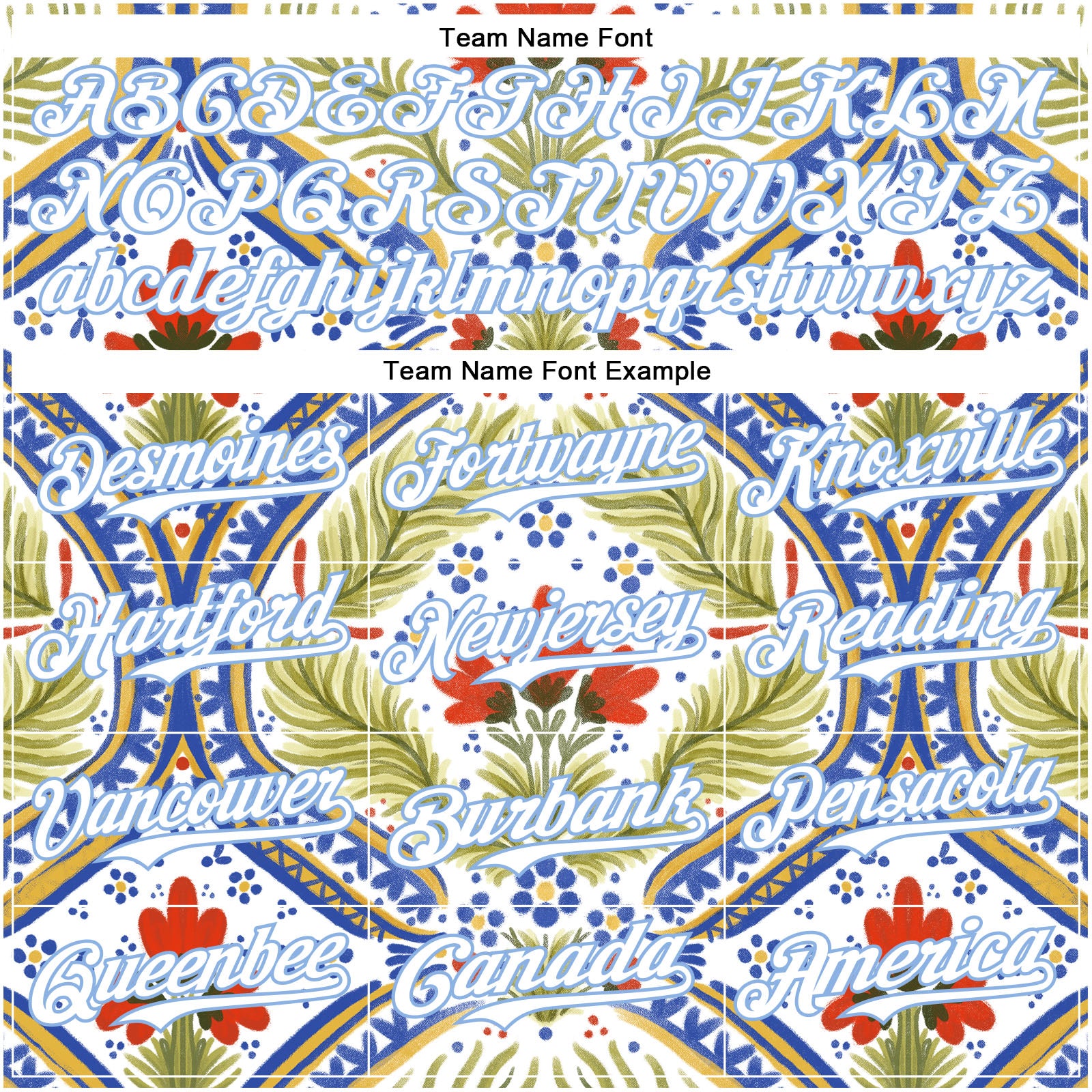 Custom White Light Blue 3D Emi Bee Bretagne Bouquets Authentic Baseball Jersey