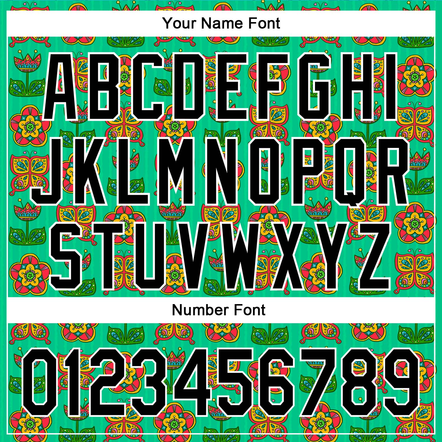 Custom Green Black-White 3D Emi Bee Butterfly Flower Authentic Baseball Jersey