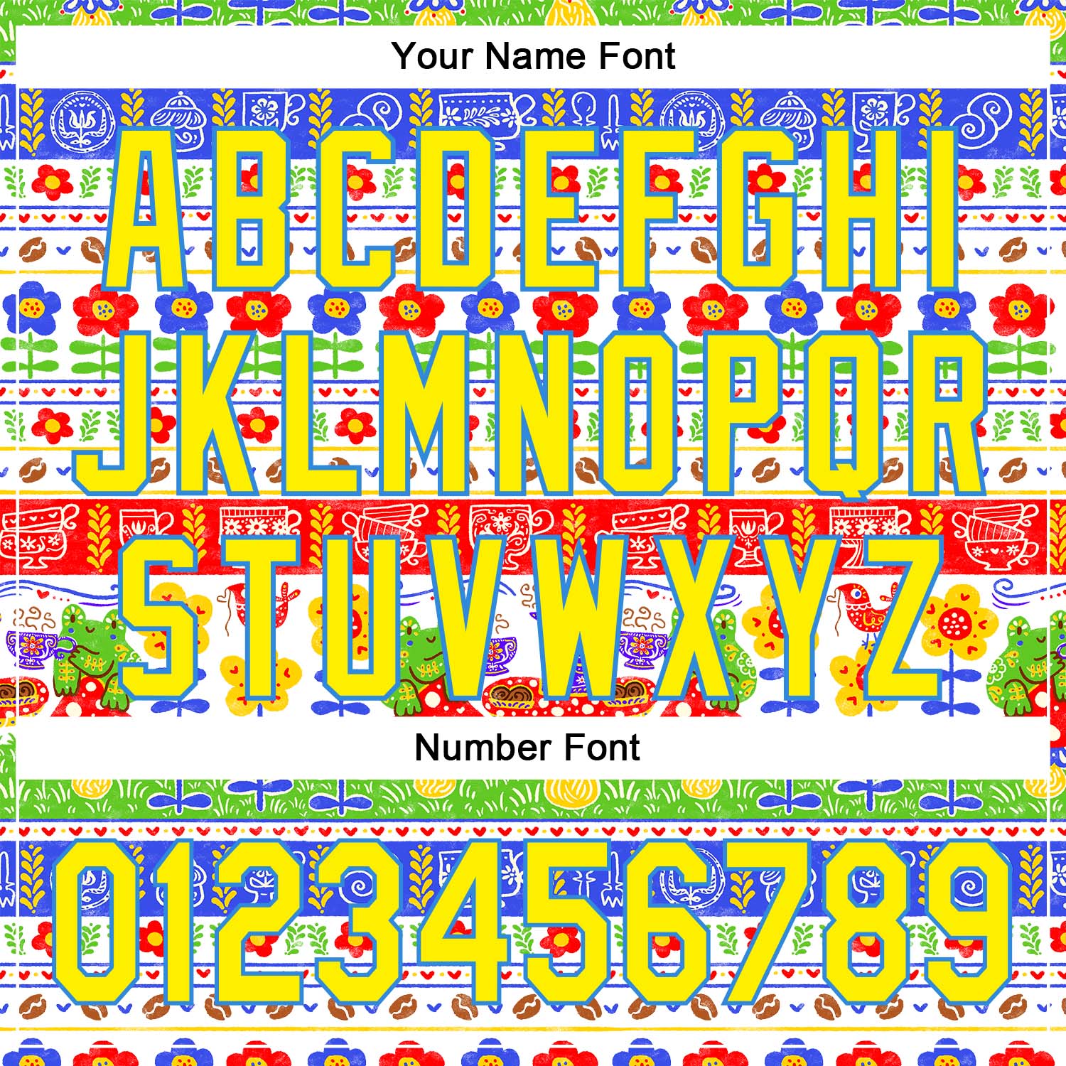 Custom White Light Yellow-Electric Blue 3D Emi Bee Fika Frogs Authentic Baseball Jersey