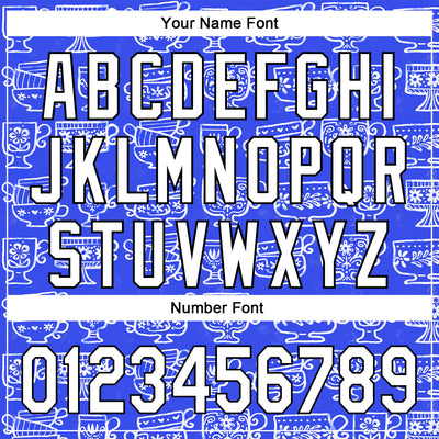 Custom Thunder Blue White-Black 3D Emi Bee Fika Mugs Authentic Baseball Jersey