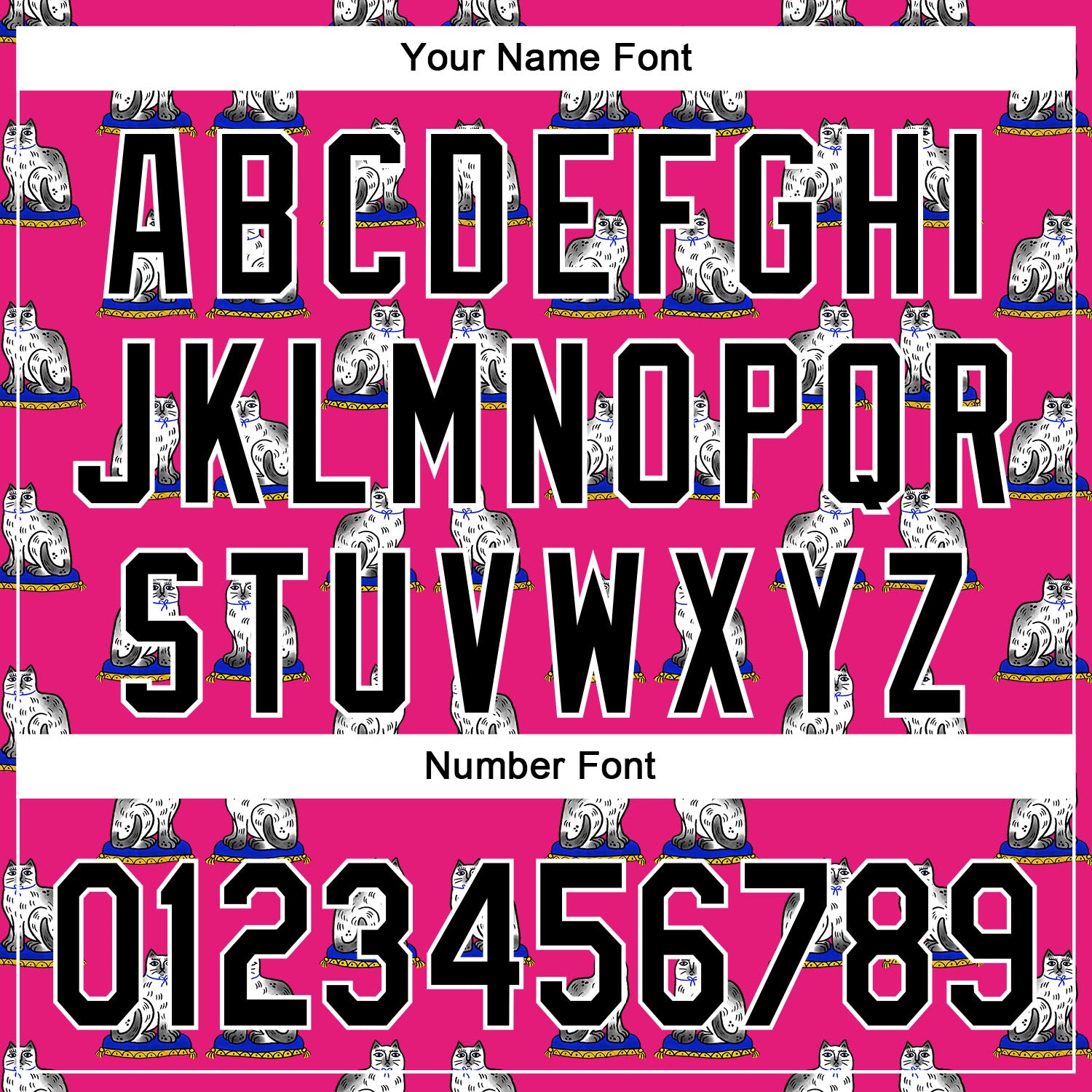 Custom Hot Pink Black-White 3D Emi Bee Staffordshire Cat Authentic Baseball Jersey