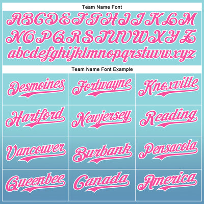 Custom Ice Blue Pink-White 3D Cindy Suen Flowers Bloom Authentic Baseball Jersey