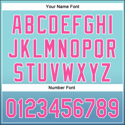 Custom Ice Blue Pink-White 3D Cindy Suen Flowers Bloom Authentic Baseball Jersey