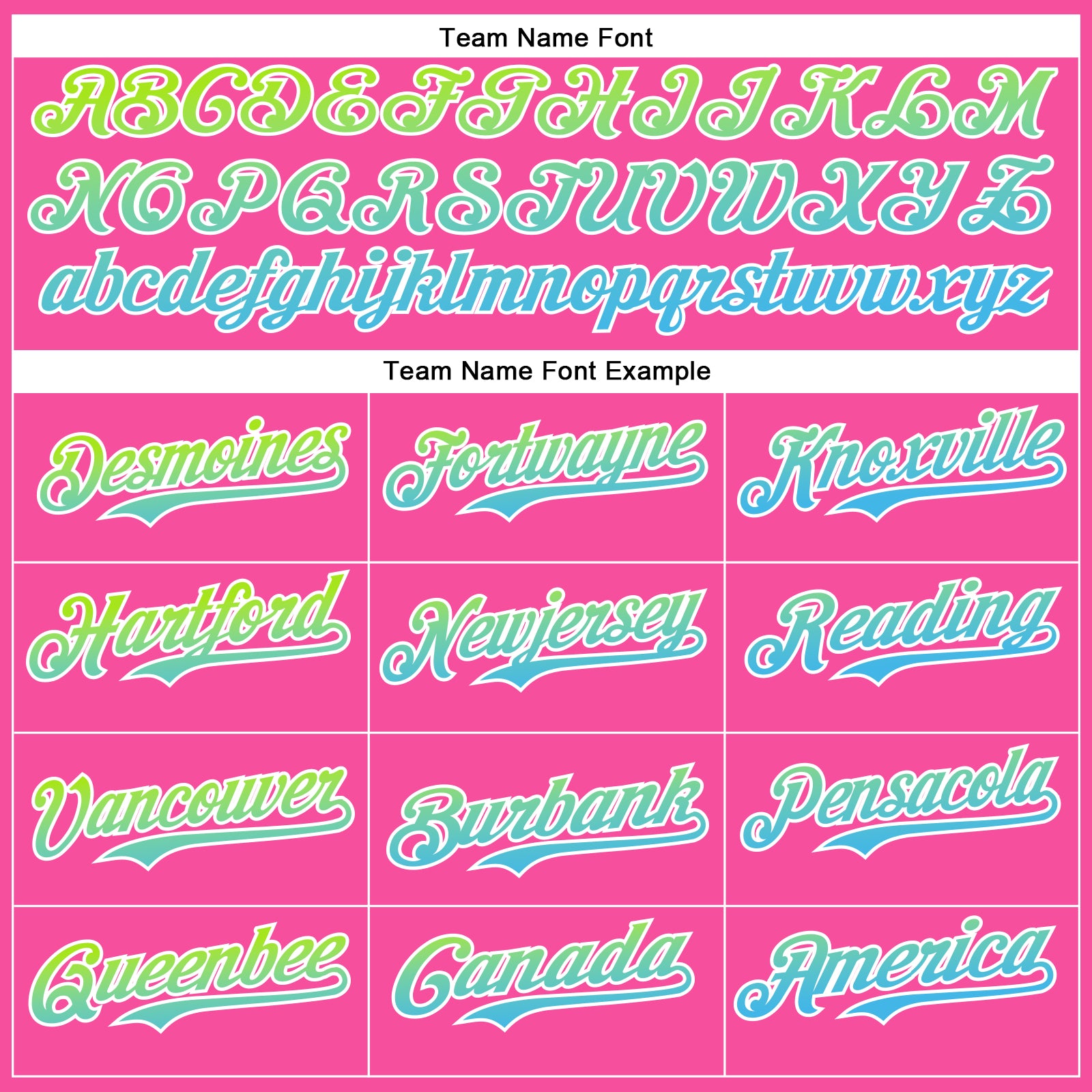 Custom Pink Neon Green-Sky Blue Fade 3D Cindy Suen Flowers Bloom Authentic Baseball Jersey