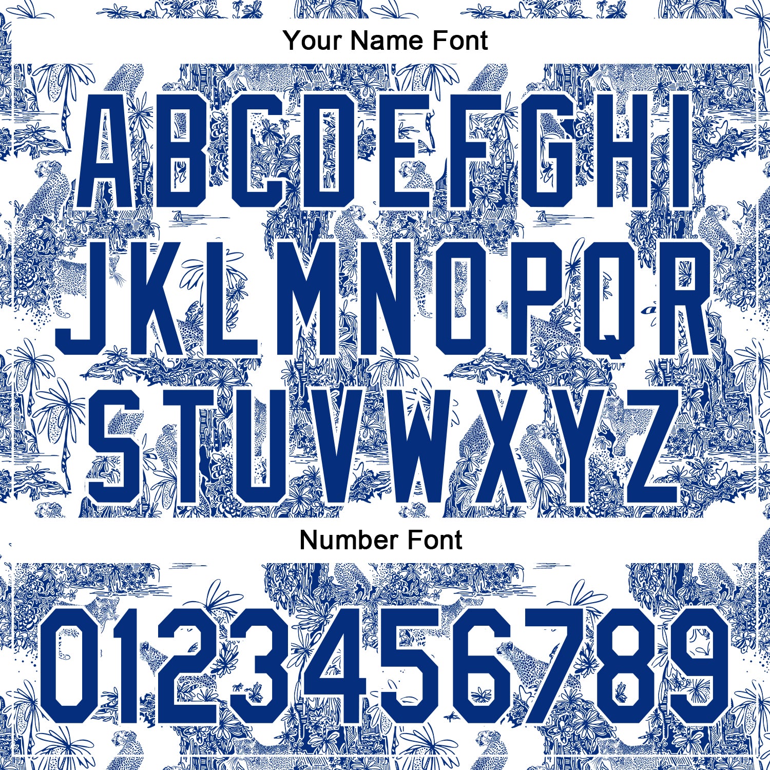 Custom White Royal 3D Hawaii Tropical Jungle Leopard Authentic Baseball Jersey