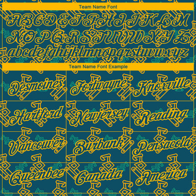 Custom Midnight Green Gold 3D Pattern Design Machine Excavator Labor Day Performance T-Shirt