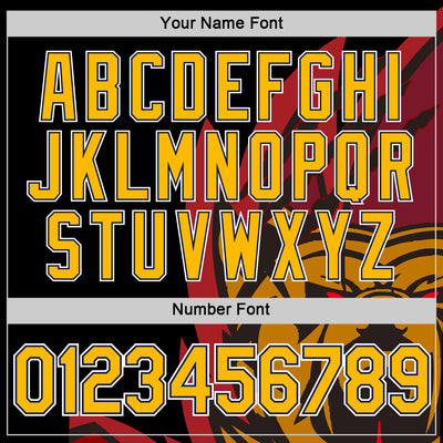 Custom Black Gold-Navy 3D Esports Performance T-Shirt