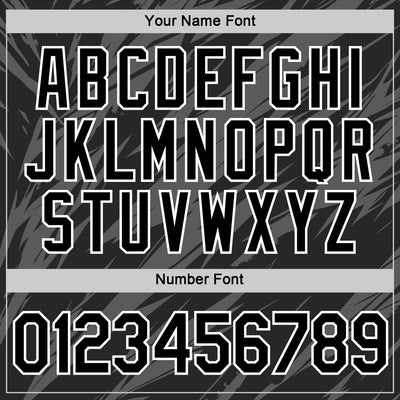 Custom Black Steel Gray-White 3D Esports Performance T-Shirt