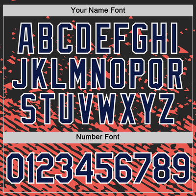 Custom Black Navy-Medium Pink 3D Esports Performance T-Shirt