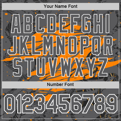 Custom Black Steel Gray-Bay Orange 3D Esports Performance T-Shirt