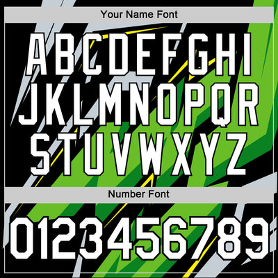 Custom Black Aurora Green Silver-Light Yellow 3D Esports Performance T-Shirt